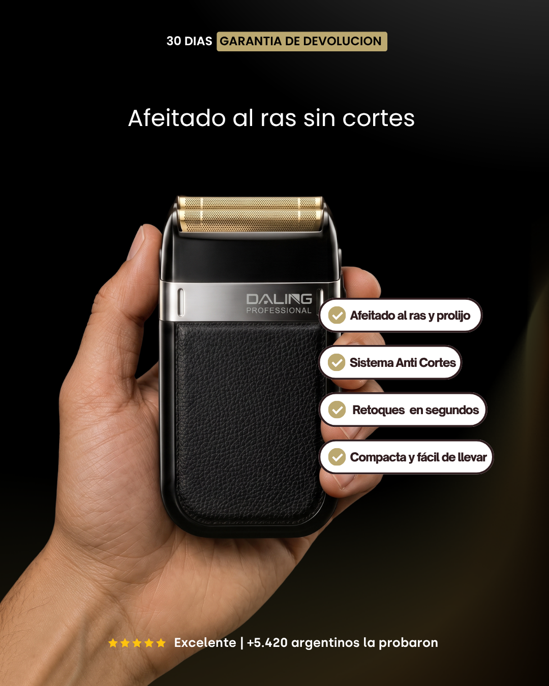 Afeitadora al ras de Barba Shaver